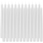 Auralome 10-inch white taper candle with cotton wick