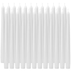 Auralome 10-inch white taper candle with cotton wick