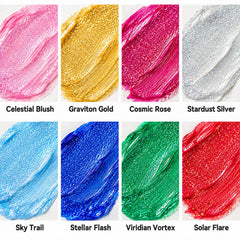 Celestial Blush glitter color swatch from Galaxy set