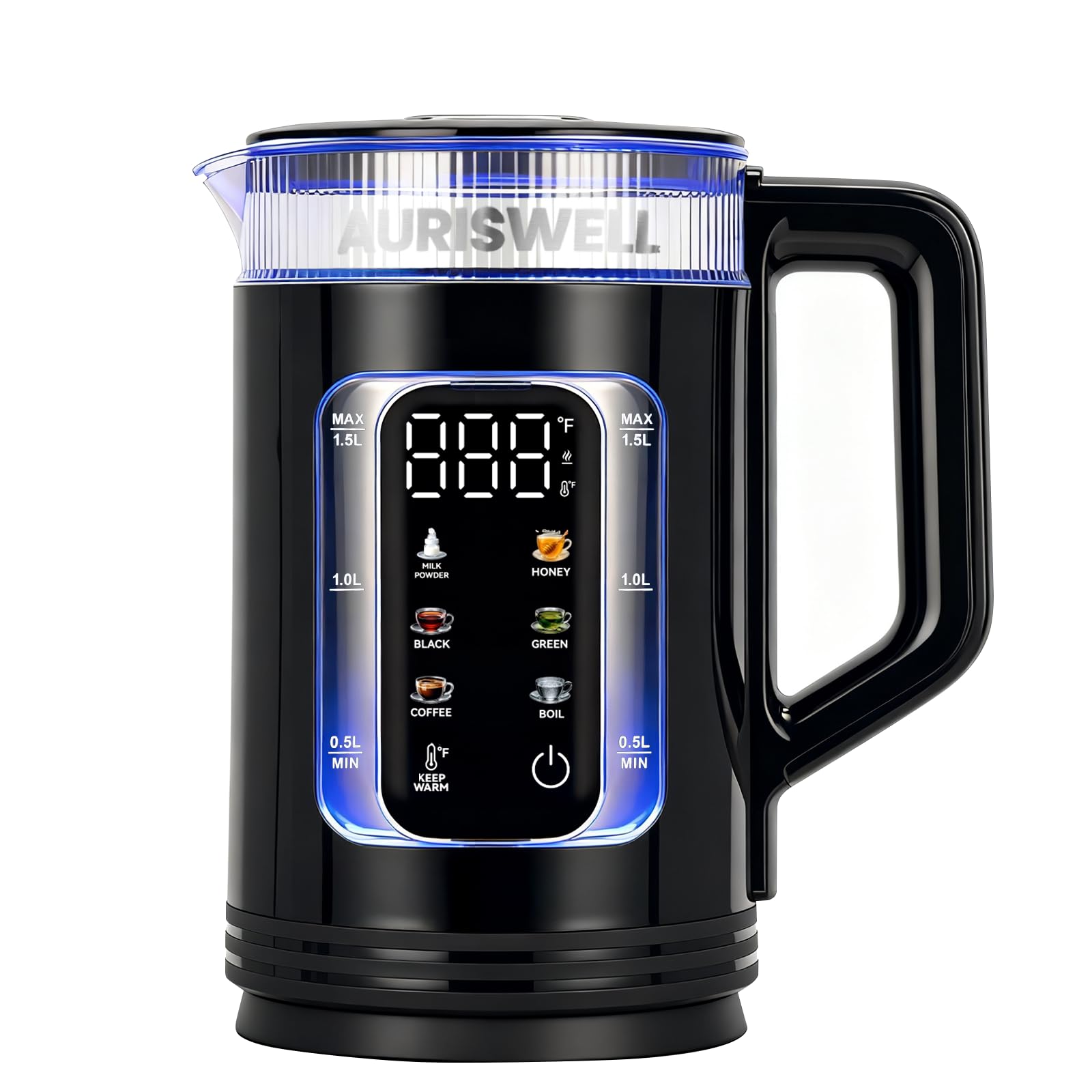 Auriswell Electric Tea Kettle glass body with water window