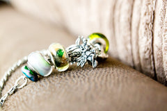 Aurora polar lights sunrise motif charm bead
