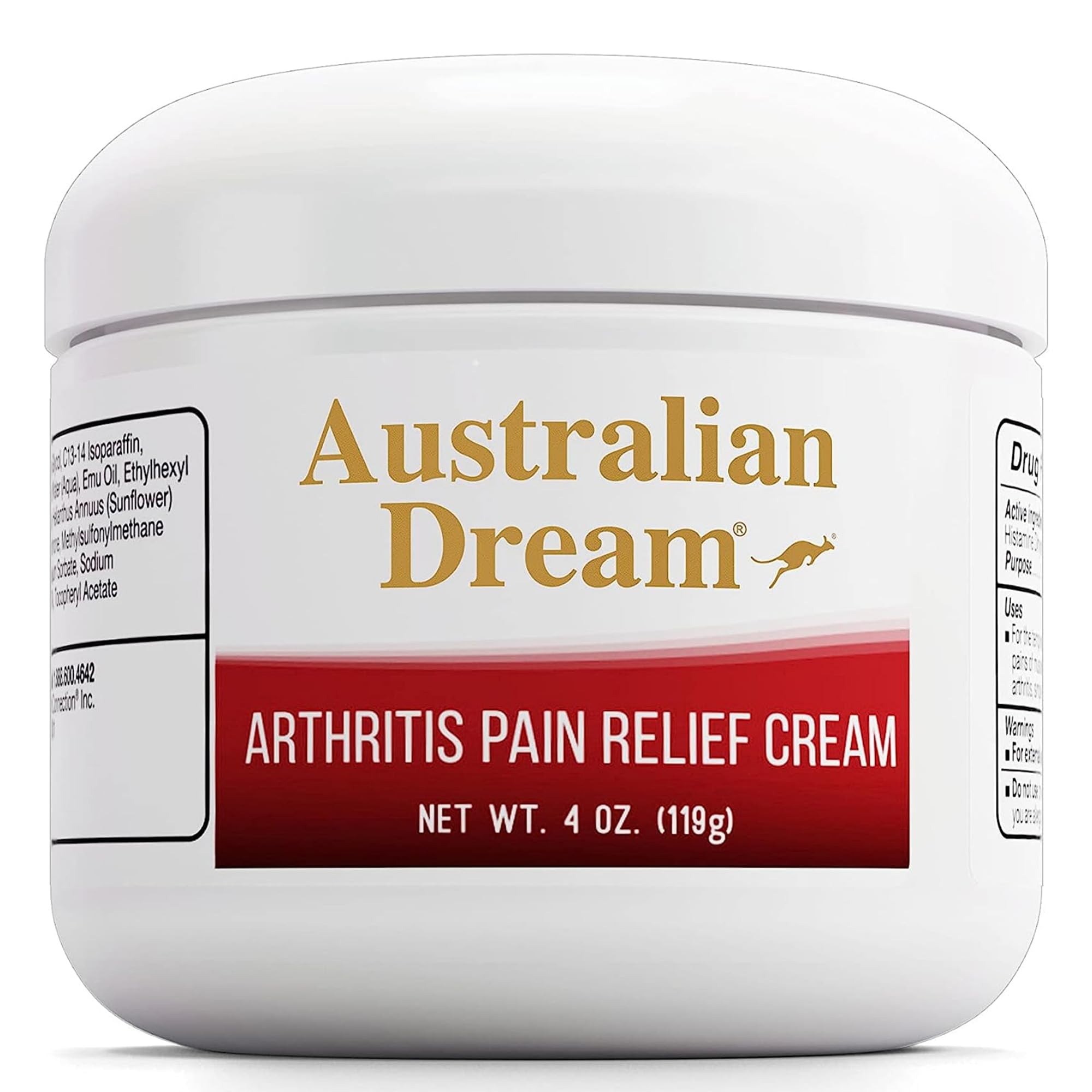 Australian Dream arthritis pain relief cream 4 oz jar