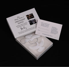 John Perry sculpted doves in Pellucida resin image