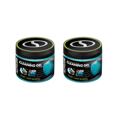 Car interior cleaning gel used on air vents