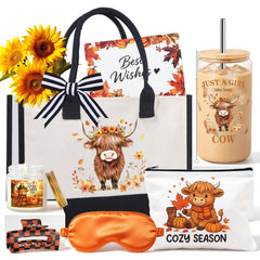 Autumn Orange Highland Cow Gifts for Women product photo