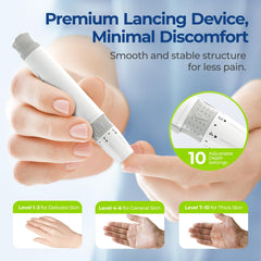 Automated lancet ejector in action
