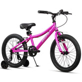 AVASTA Bilbo 18 inch kids bike plum red front view