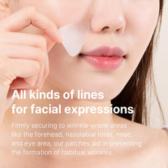 Transparent elastic patch adheres to facial contours