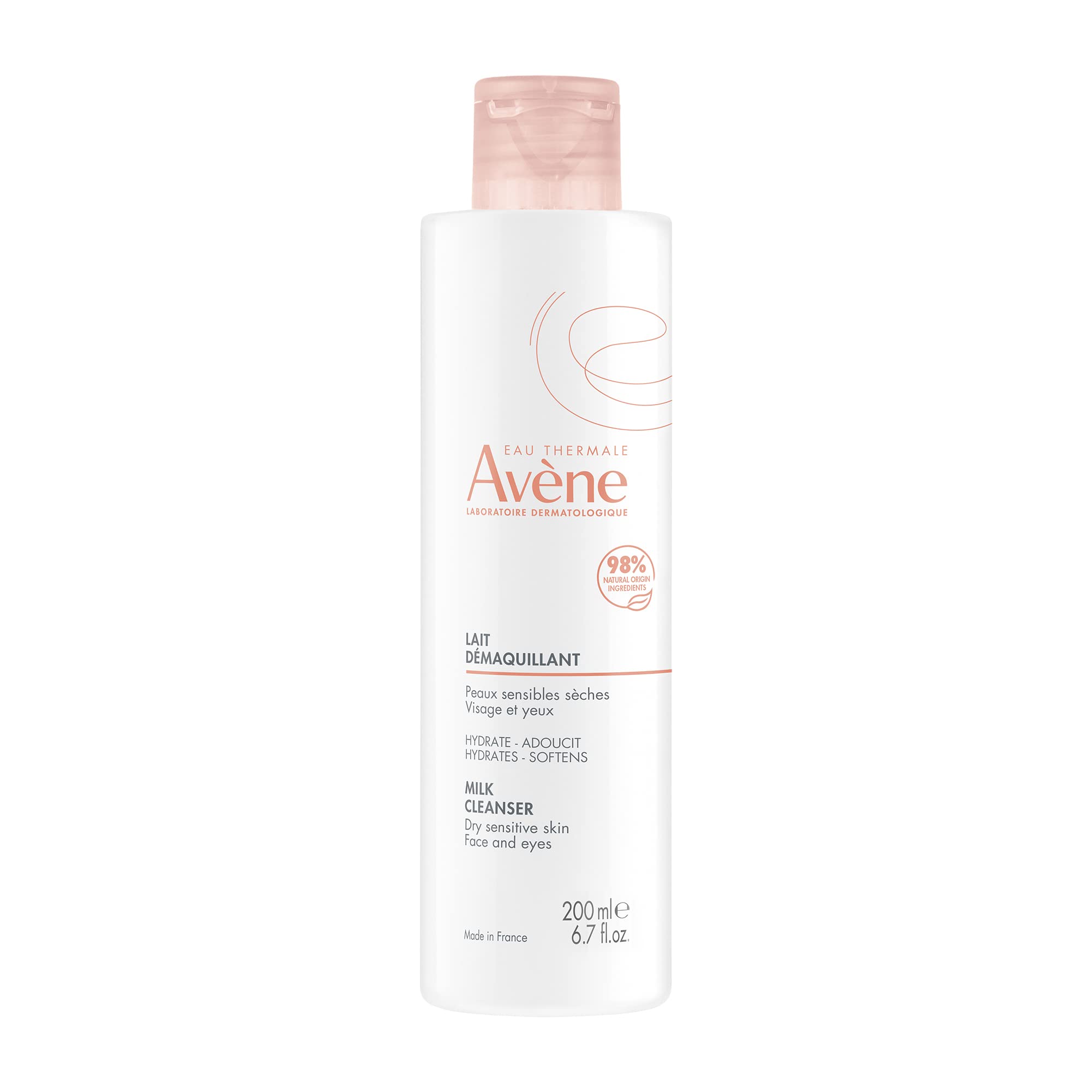 Avène Milk Cleanser Gentle Hydrating Face Wash bottle 6.76 Fl Oz
