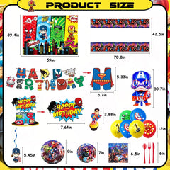 six hanging swirls and sixteen balloons included in kit