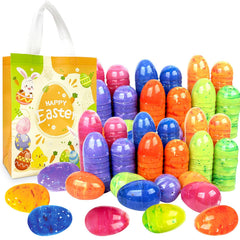 Aviski 72pcs 3.15 inch Easter eggs in colorful pack for egg hunt
