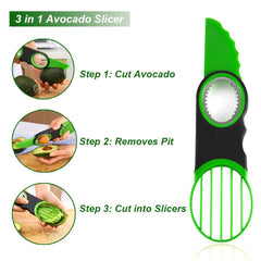 Avocado corer and paring knife all-in-one tool photo