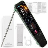 AWLKIM 0.5s instant read meat thermometer with 3.8 inch touchscreen