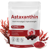 Axldrn Astaxanthin 12mg 120 Softgels bottle label