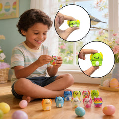 axolotl slow squishy toy inside each egg