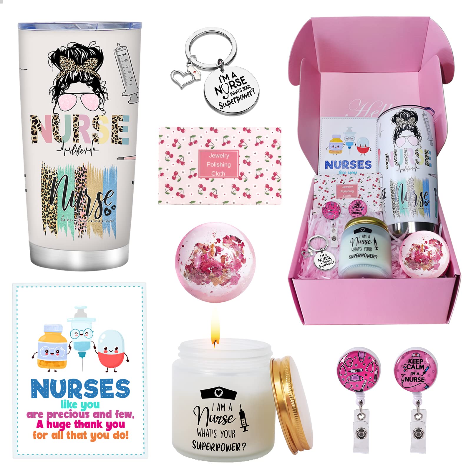 AYGE nurse gifts for women 20 oz stainless steel tumbler