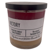 Azaleas and Fields Seminoles Victory Candle 10oz hand-poured in USA clear jar gift