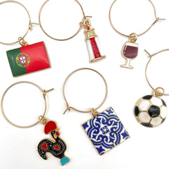 Portugal flag charm from Serendipity Portugal Wine Charms set