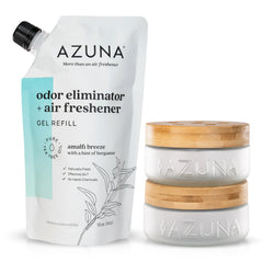 Azuna air freshener odor eliminator Amalfi Breeze packaging