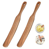 Azureblue Spurtle Spatula two piece teak wood set