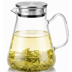 Baalaka Glass Teapot with Infuser 33 oz on kitchen counter
