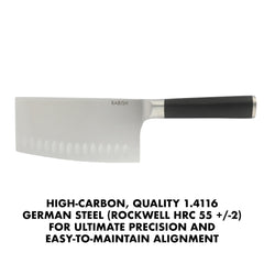 Cleaver designed for chopping meat poultry and fish