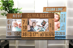 4x6 baby announcement picture frame with glass