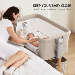 bedside sleeper bassinet breathable mesh panels