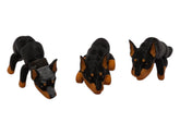 Baby Doberman figurine desk display poseable