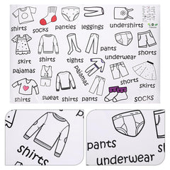 Baby drawer clothing sort labels design