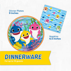 16 large 9 inch dinner plates included in kit