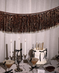 Bachelorette fringe banner xo Fetti Espresso