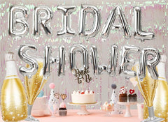 Large champagne bottle foil balloon 38.5x18in