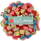 Back to School Teacher Gift wreath 24 inch round