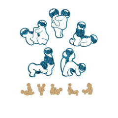 Bad Gingerbread cookie cutter G002 made from PLA+ with reinforced base