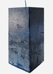Badan Body Illume dark blue square pillar candle 3x6.5 inches