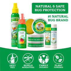 Citronella cedarwood rosemary lemongrass scent Badger Bug Spray