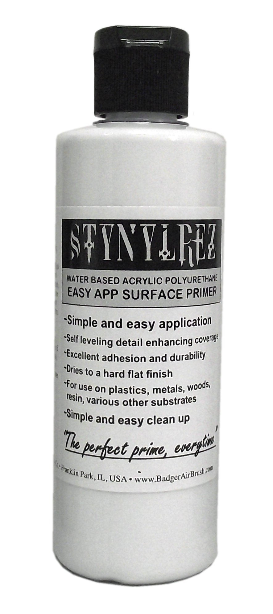 Badger Air-Brush Co. Stynylrez SNR-401 Primer 4 Fl Oz White