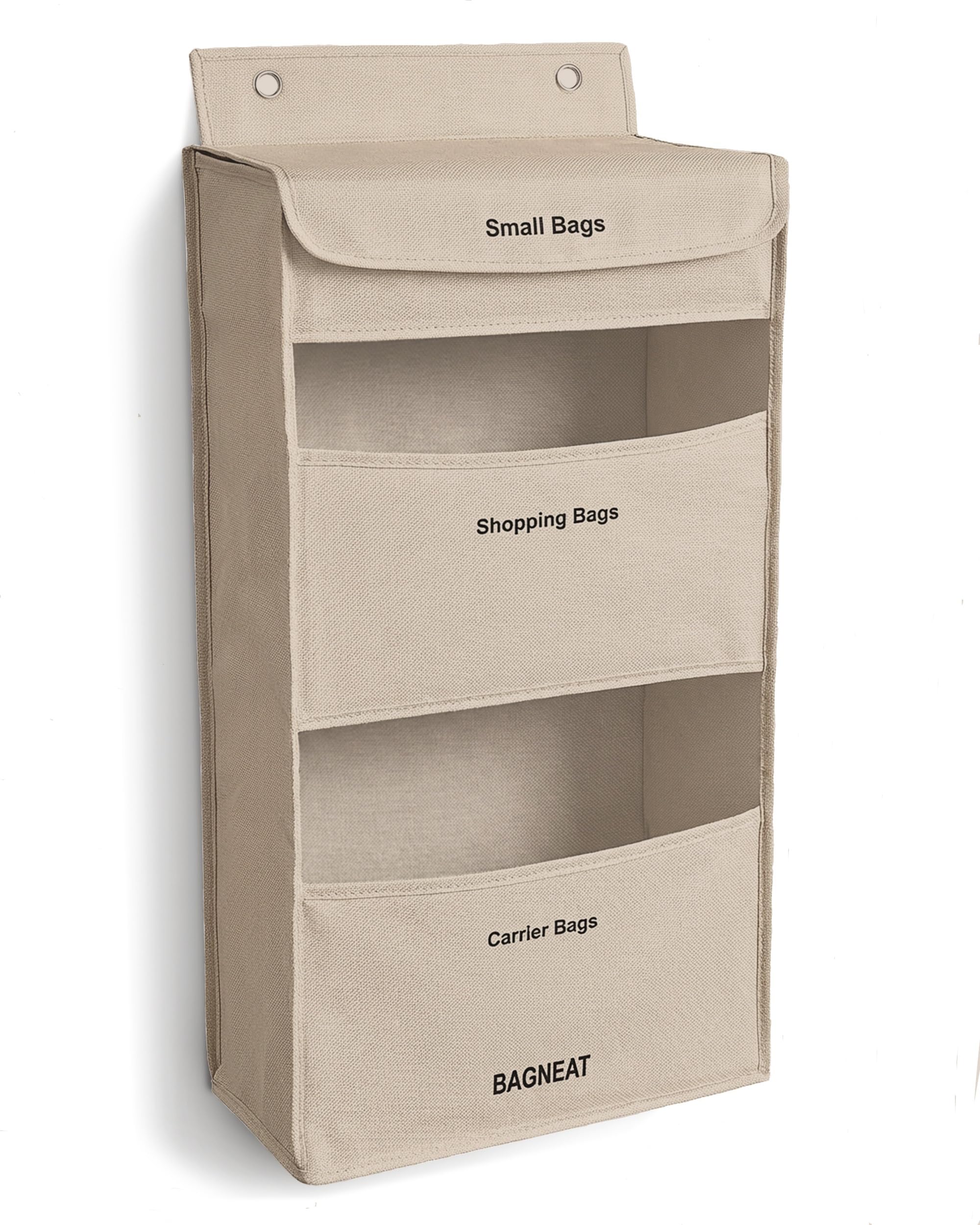 BAGNEAT 3 in 1 plastic bag holder with three compartments