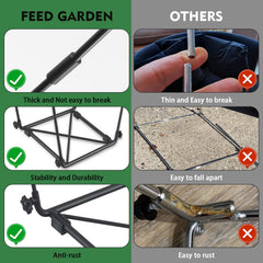 Outdoor metal bag holder by FEED GARDEN