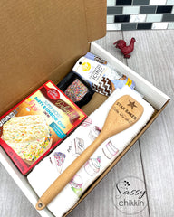 British Baking Show themed wooden spoon gift set option