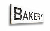 BAKERY Sign Horizontal Americana Signs 40x10 solid wood