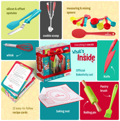 Baketivity dishwasher-safe utensils for kids