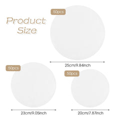 Round parchment paper 9 inch sheets pack