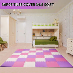 36 sq ft BalanceFrom puzzle foam tile set for kids