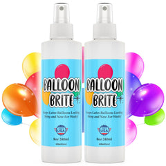 Two eight ounce Balloon Shine high gloss spray bottle set