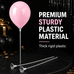 Balloon sticks with cups 12.6 inch length