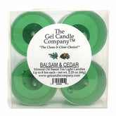 Balsam and Cedar tea lights 4 pack mineral oil based