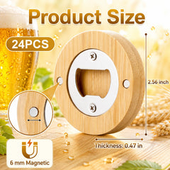 bamboo bottle opener 2.5 inch size
