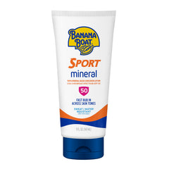 Banana Boat Sport Mineral Sunscreen SPF 50 Lotion 5 Oz bottle